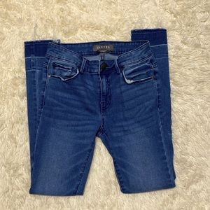 Blue skinny jeans